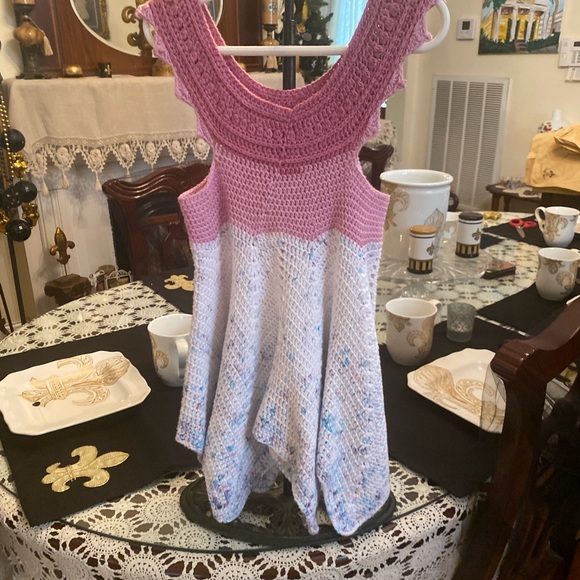 Hand crocheted Toddler Girls Dress size 2T - Picture 11 of 15